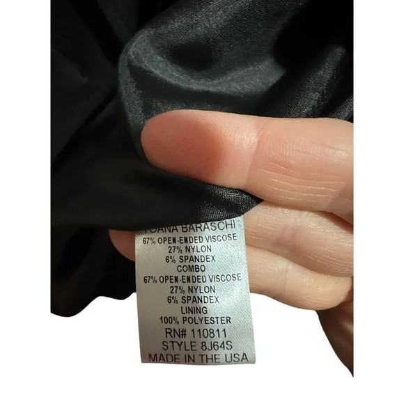 Yoana Baraschi Jacket Blue Black Casual size 8 Made in NYC - Picture 3 of 5